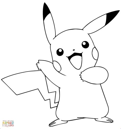 Pikachu coloring pages